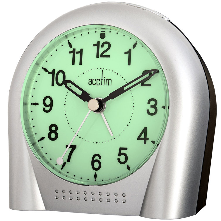 Acctim Analog Quartz Alarm Tabletop Clock in White Wayfair.co.uk